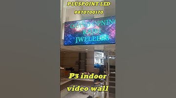 P3 indoor video wall PLUSPOINT ADVERTISING