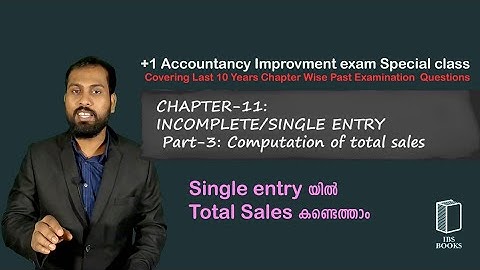 PEQ-C-11:SINGLE ENTRY SYSTEM  PART-3:CALCULATION OF TOTAL SALES