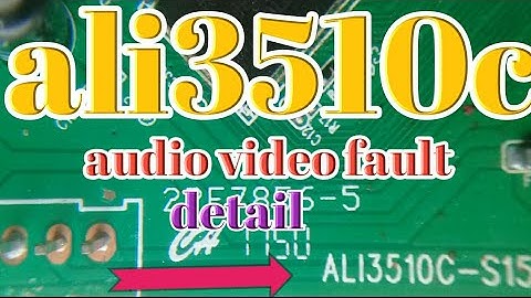 how to ali 3510c audio video fault solution detail Urdu Hindi#ali3510c