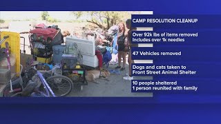 92,000 pounds of items removed after self-governed homeless camp eviction in Sacramento