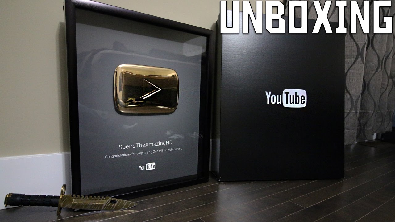 Golden Play Button: Unboxing the  Golden Play