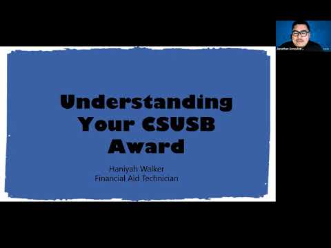 Coyotes Connect: Understand Your CSUSB Financial Aid Package Session I