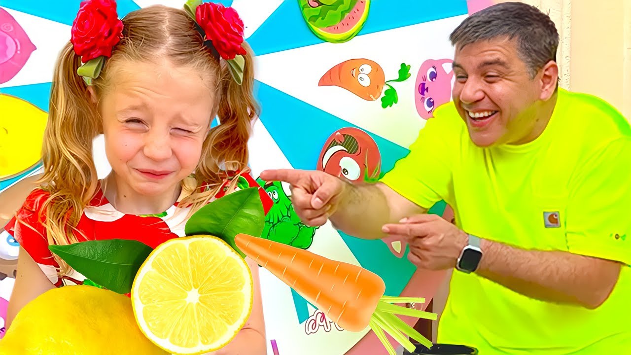 Nastya et papa Défi fruits et légumes | Compilation de vidéos pour enfants