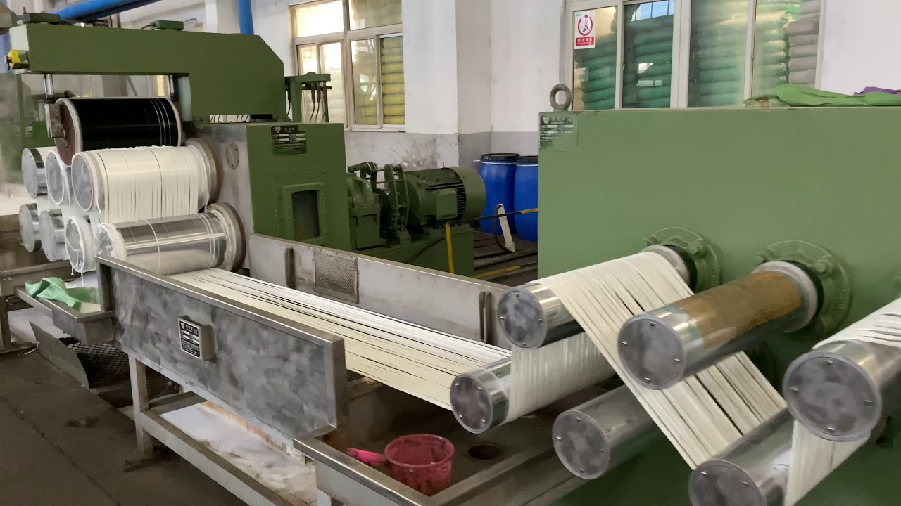 Production Line Of Recycled Polyester Staple Fiber 2020 - YouTube