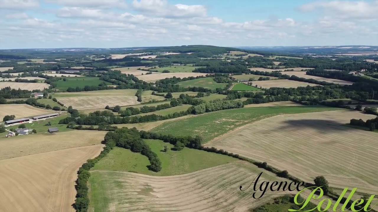 Aperçu vidéo — Corps de ferme, maison, gîtes, total : 8 chambres, parc, prairie