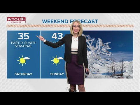 Cloudy skies, temps in the 30s ahead of sunny weekend - YouTube