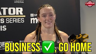 Aspen Ladd Recaps Victory In Paris, Plans For Post-Fight | Bellator Paris