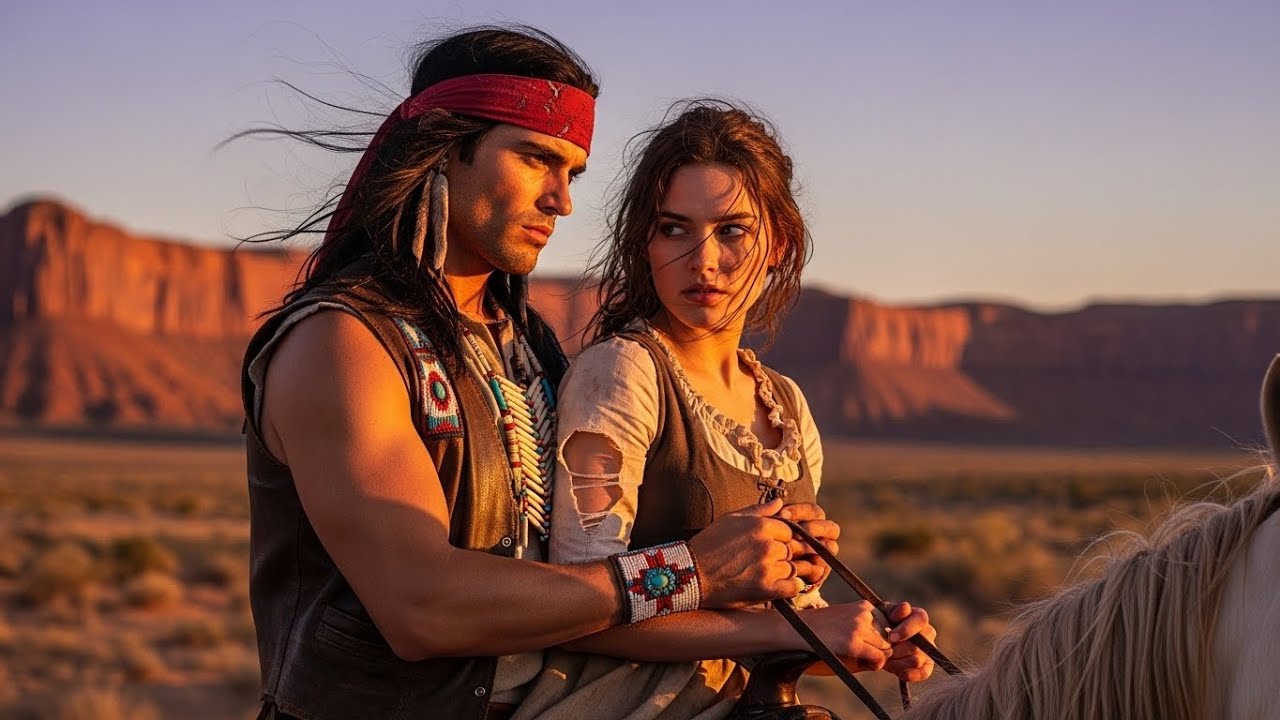 «Non pensare di avermi domata!» sputò mentre il guerriero Apache si avvicinava, divertito dal gioco.