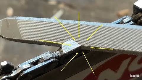 Chainsaw hand sharpening, Square ground filing explained.