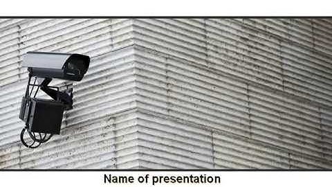 Surveillance Camera PowerPoint Template by PoweredTemplate.com