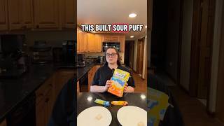Trying Built Sour Puffs Blue Razz and Peach Punch