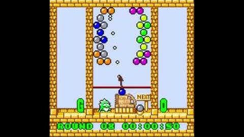 Puzzle Bobble Mini: Puzzle [Round 08] (Neo Geo Pocket Color Emulated)