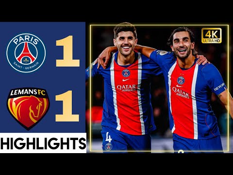 Video PSG vs Le Mans 3-1 Highlights | Kvaratskhliya Goal