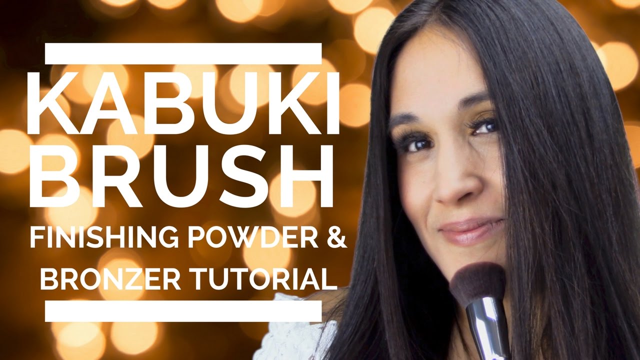 Kabuki Brush Tutorial Finishing Powder & Bronzer Simply Essentials YouTube
