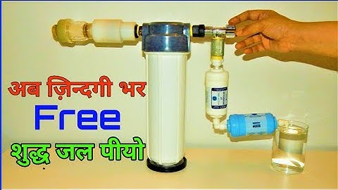 Simple water filter without electric. How to make water filter at home. technogunda
