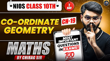 NIOS Class 10th Mathematics Most Important Questions with Answer | Tandav Batch Day 2nd