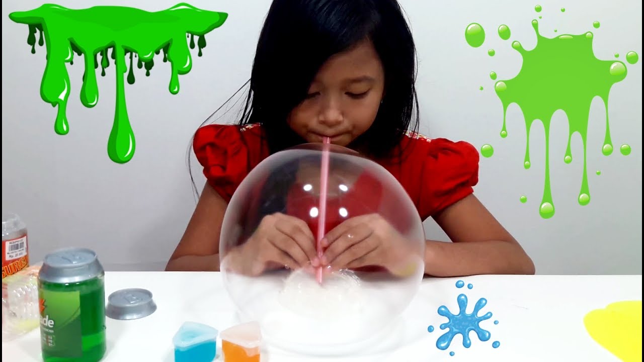 Mainan Anak Slime  Jessica Membuat Balon Bubble dari 