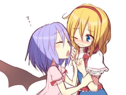 (東方mmd)レミリアとアリスで恋ダンス踊って貰った！