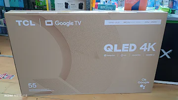 Unboxing TCL 55" QLED 4k Google TV Model: 55C635. Setup & Pic Clarity. #mybloopers #satisfying