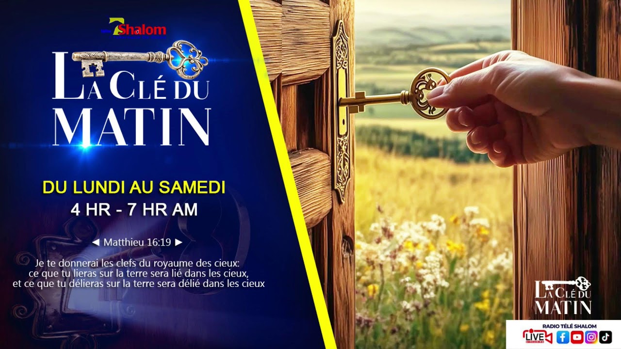 EN DIRECT🔴LA CLEF DU MATIN | SAMEDI 07 MARS 2026 | RADIO TELE SHALOM