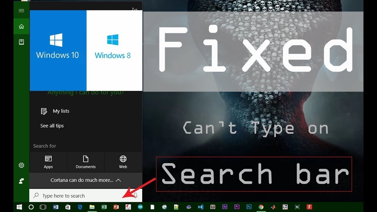How To Fix Windows Search Bar Not Working Ar Technqiues Youtube
