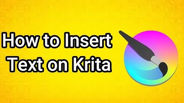 How to Insert Text on Krita