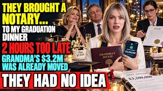 My Parents Brought A NOTARY to My Graduation Dinner — I'd Moved Grandma's $3 2M 2 Hours Earlier