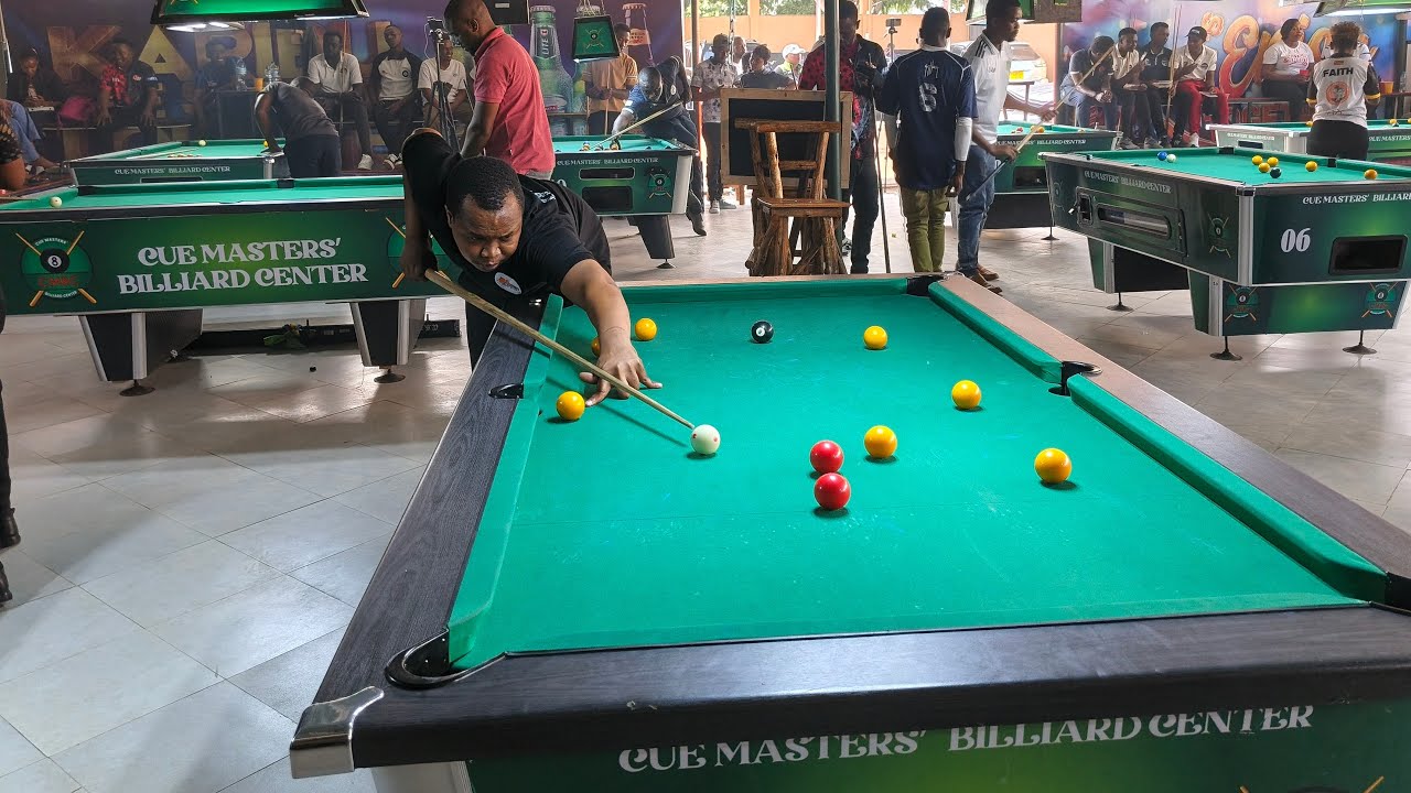 Абейд Дау🇹🇿🇹🇿 против Цезаря Чандиги🇺🇬🇺🇬. Ежегодный чемпионат CUEMASTERS. Гонка до 7 побед.