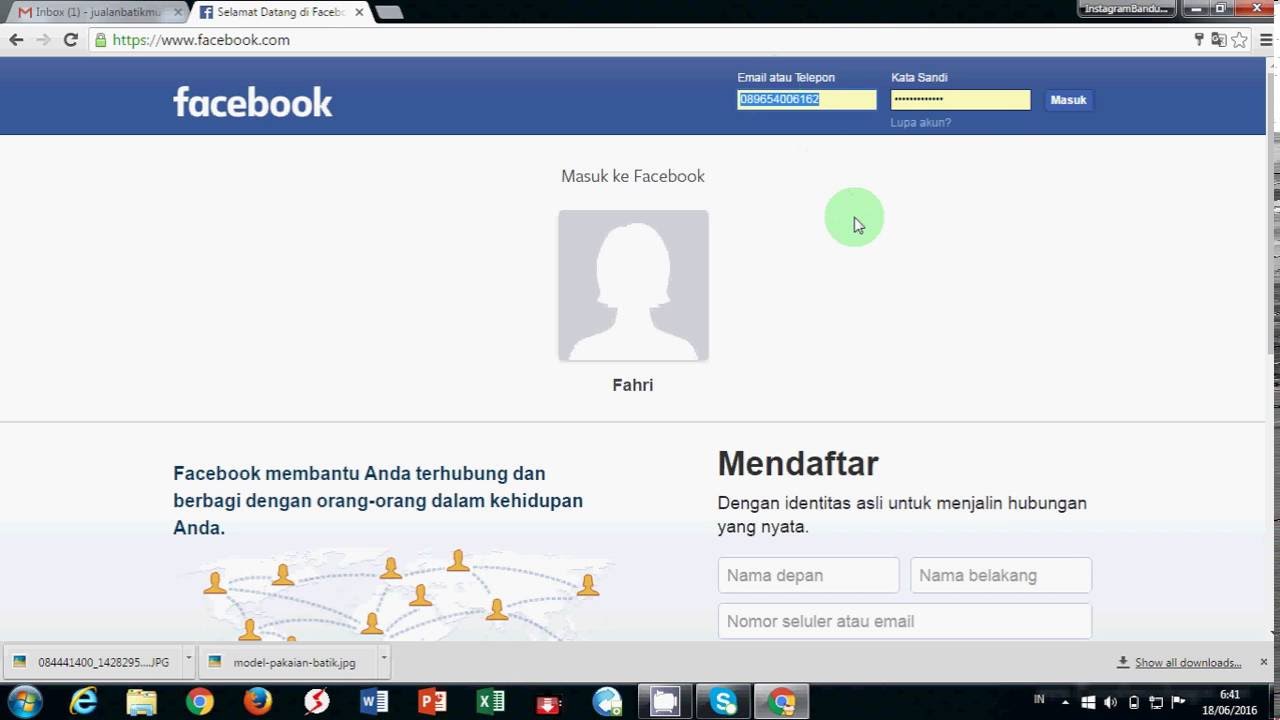 VIDEO TUTORIAL CARA MEMBUAT AKUN FACEBOOK2 YouTube