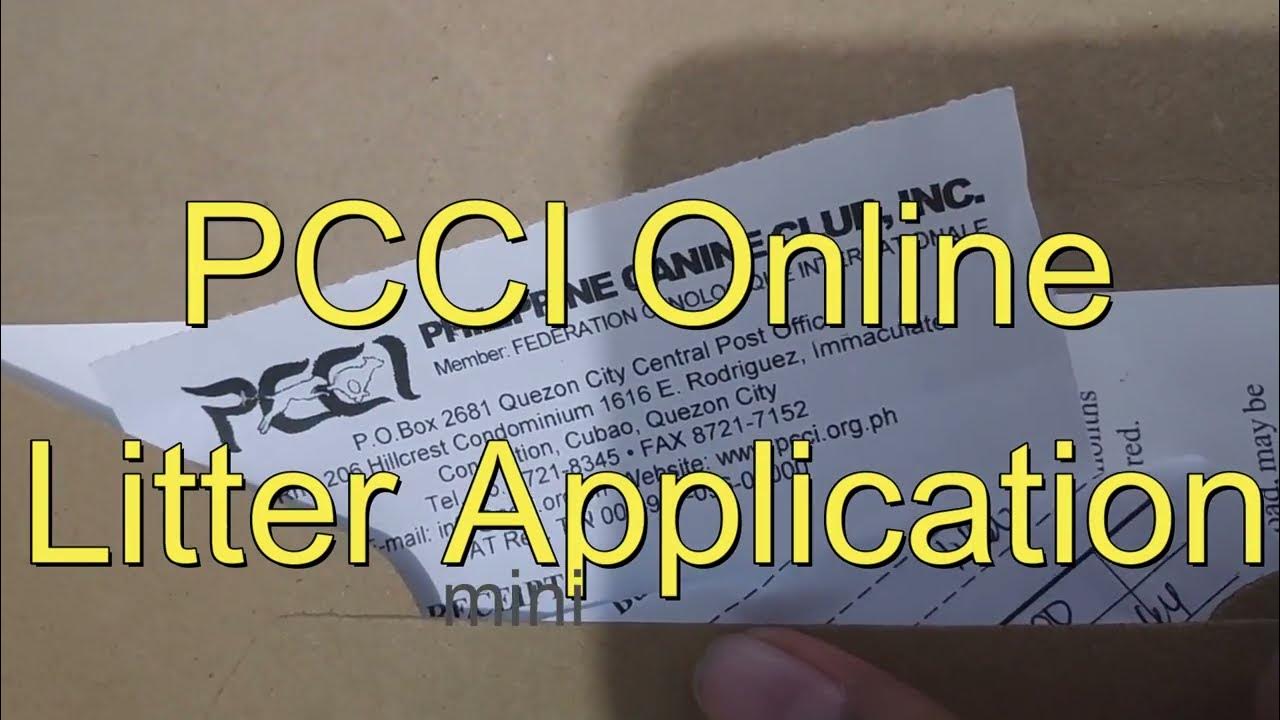 2022 PCCI Online Litter Registration Tutorial YouTube