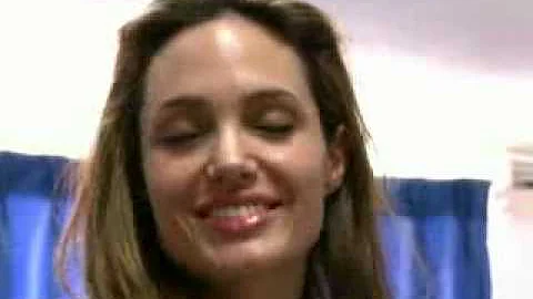 Angeline Jolie visits children NGO in Haiti