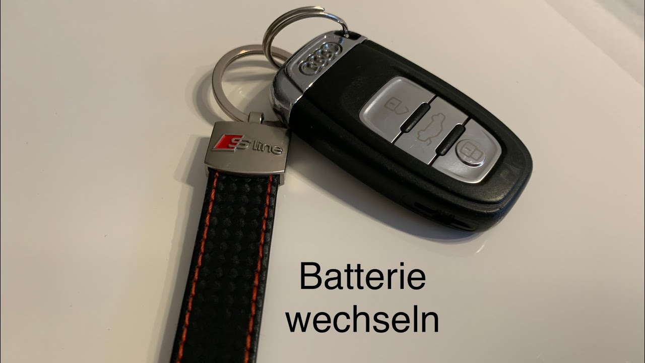 Audi A5 Schlüssel Batterie wechseln - Audi A4/ A5 / A6 / A7 / A8 Schlüssel  Batterie wechseln 