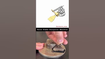 Razor Blade Sharpener Machine #animation #engineering