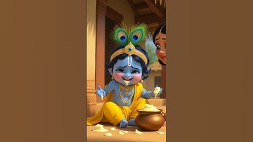 “Little Krishna’s Butter Mischief 😍 | Yashoda & Naughty Krishna 3D Animation | Krishna Leela Story”