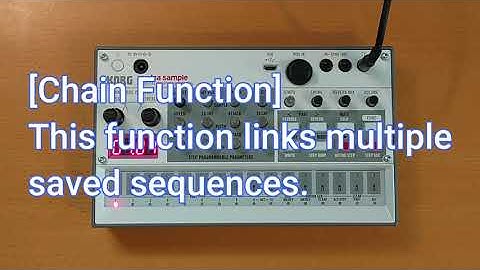 KORG - Volca sample2 / How to set the chain function