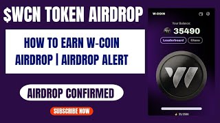 HOW TO EARN FREE W-COIN AIRDROP | TELEGRAM AIRDROP ALERT