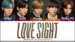 TXT - 'LOVE SIGHT' [Doom At Your Service OST Part 2] Lyrics [Color Coded_Han_Rom_Eng]