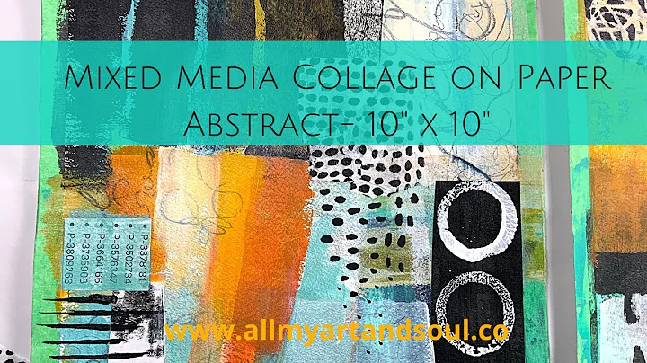Mixed Media Abstract - Collage Series  - 10x 10on ...