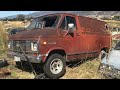 1974 Chevy van 70s “barely survivor” rescued