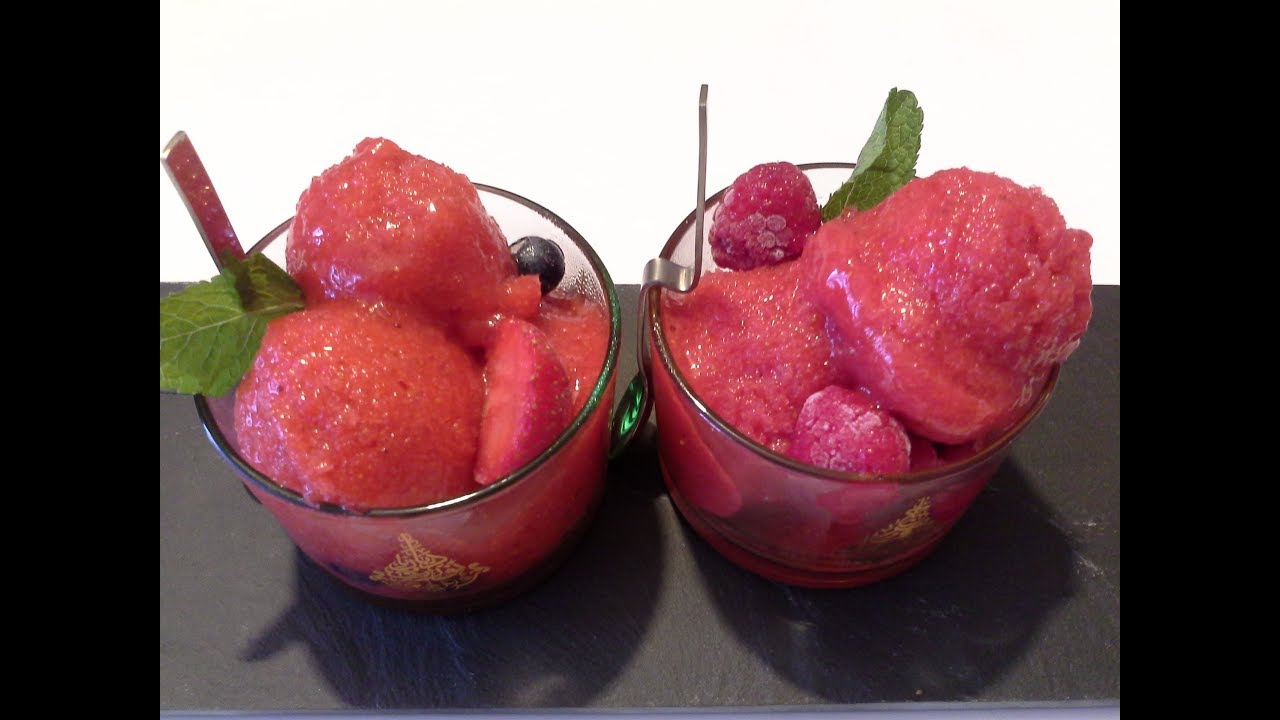 ايس كريم اوكلاص 🍦صحي بمكونات بسيطة بالفواكه وبدون كريمة 🍨Sorbet ijce de fraises