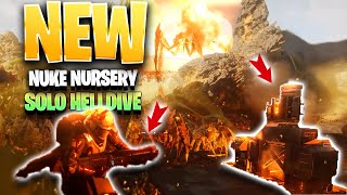 HELLDIVERS 2 - *New* Nuke Nursery Mission Is The Best Yet (Solo Helldive Difficulty)
