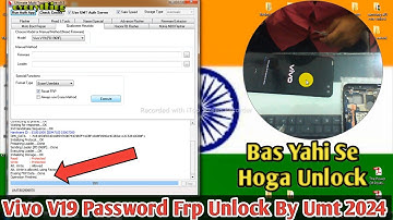 Vivo V19 Password Frp Unlock By Umt 2024/ How To Unlock Vivo V19 Phone By UMT