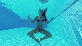 Holding Breath and Meditation Underwater | Aqua Girls ASMR