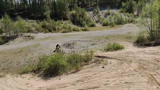 Toggex Sur Ron 72v Quarry Fast ride! Quarry Sand Gravel pit