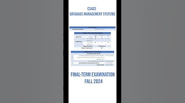 CS403 - Database Management Systems