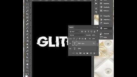 YouTube Shorts || How To Make Glitch Text Effect In Adobe Photoshop 2021