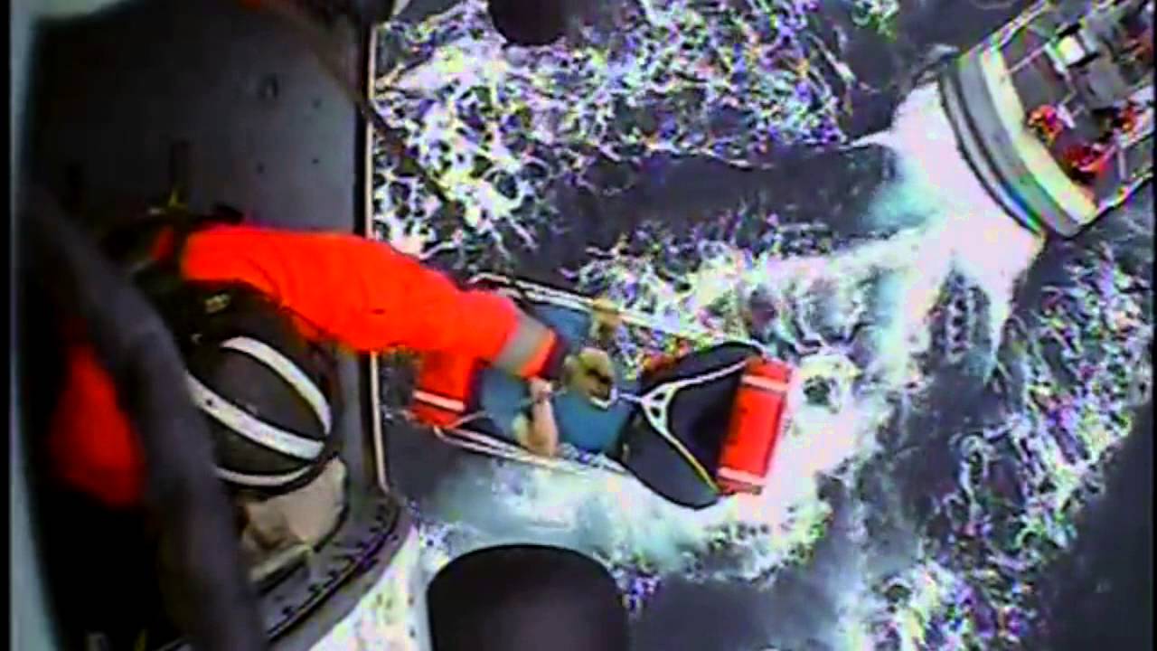 Man's Terrifying Leap onto Coast Guard Boat - YouTube