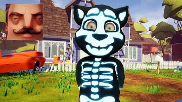Hello Neighbor - My New Neighbor My Talking Tom Skeleton Act 2 Random Gameplay Walkthrough