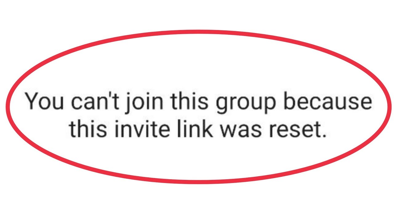Whatsapp fix you can t join this group because this invite link was