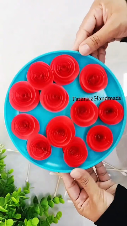 Simple Paper rose 🌹 #diy #papercrafts #papercraft #artandcraft #rose  #craft #flowercraft #short